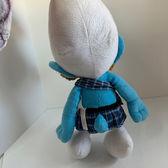 The SMURFS MOVIE GUTSY Smurf Irish Scottish Blue Plush Kilt 17 inches - Picture 4 of 11